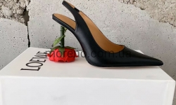 Туфли Loewe с розой на каблуке фото 3