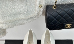 Балетки Chanel шкіряні з гострим носком фото 3