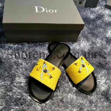 Шлепанцы Dior с отделкой