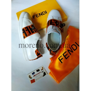 Кеды Fendi с лого фото 1