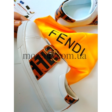 Кеды Fendi с лого фото 2