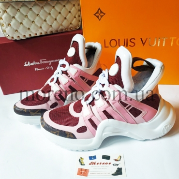 Кроссовки Louis Vuitton Archlight розовые