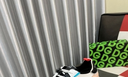 Кросівки D&G жіночі з принтом в кольорах фото 3
