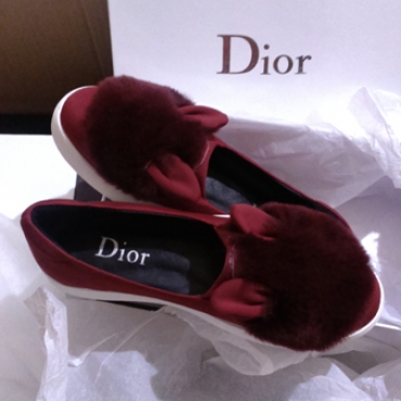 Слипоны Dior с ушками