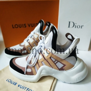 Кроссовки Louis Vuitton Archlight бежевые