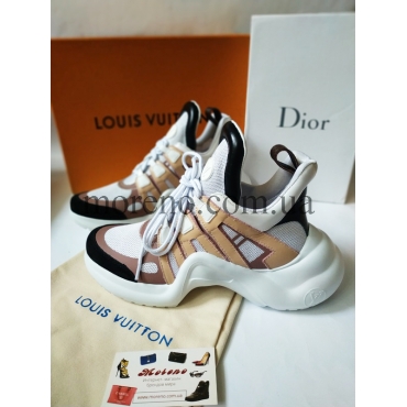 Кроссовки Louis Vuitton Archlight бежевые фото 2