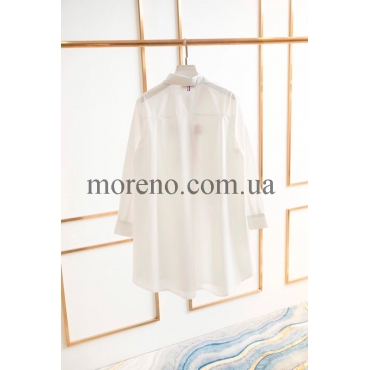 Рубашка Thom Browne белая с бантиком фото 2