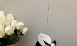 Туфлі з квіткою камелії на підборах фото 1