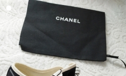 Кеди Chanel чорні з білою підошвою фото 1