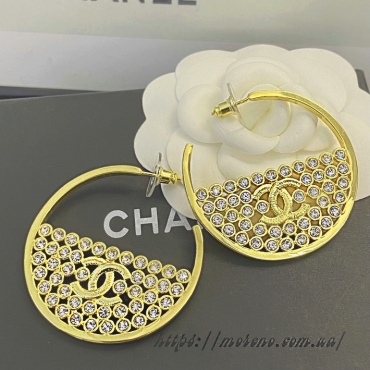 Сережки Chanel золотисті півколо