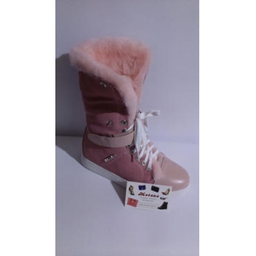Кеды Prada на меху нежно-розовые фото 5