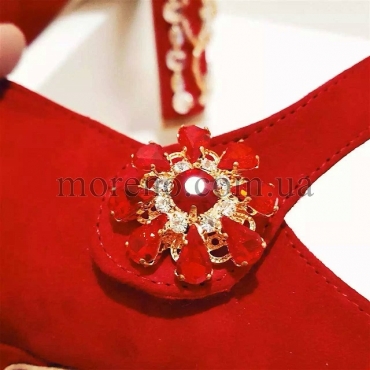 Туфли Dolce&Gabbana красные фото 3