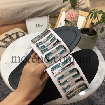 Шлепанцы Dior с металлическим лого