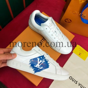 Кроссовки Louis Vuitton белые с цветным лого фото 1