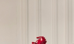 Босоніжки Valentino з трояндою на підборах фото 1