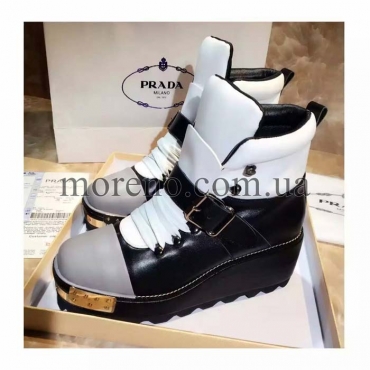 Ботинки Prada на высокой платформе фото 6