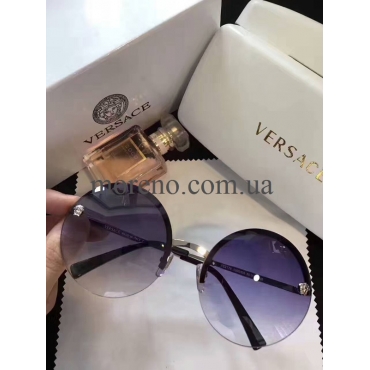 Солнцезащитные очки Versace круглые фото 1