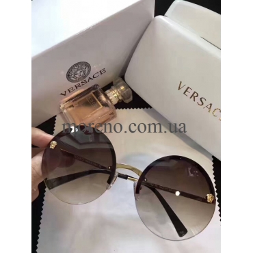 Солнцезащитные очки Versace круглые фото 3