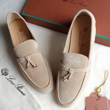 Лофери Loro Piana beige suede