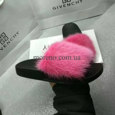 Шлепанцы Givenchy с мехом фото 1