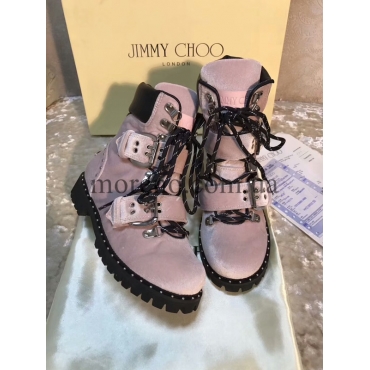 Бархатные ботинки JIMMY CHOO фото 6