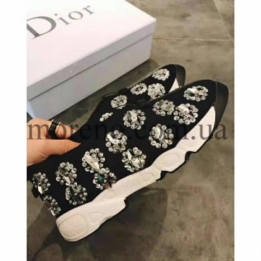 Кроссовки Dior в пайетках фото 1