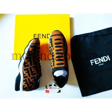 Кроссовки Fendi с логотипом фото 2