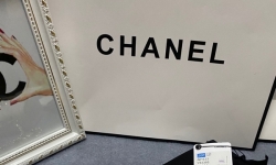 Міні-сумочка Chanel стьобана в кольорах фото 8