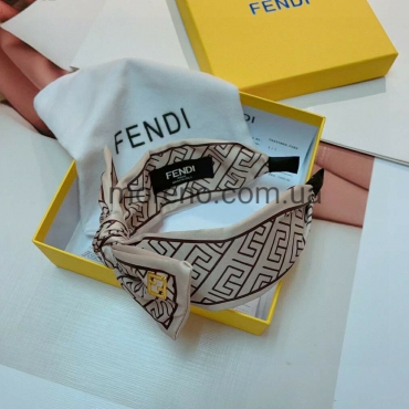 Обруч Fendiс бантиком в коробке с лого