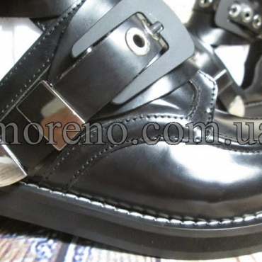 Ботинки черные кожаные фото 1