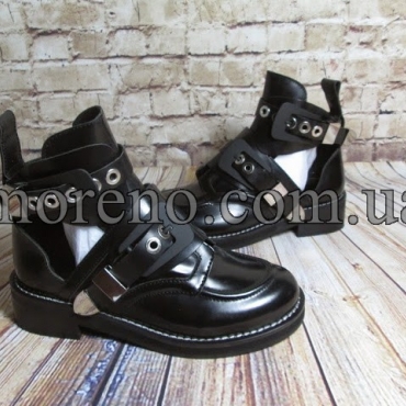 Ботинки черные кожаные фото 3