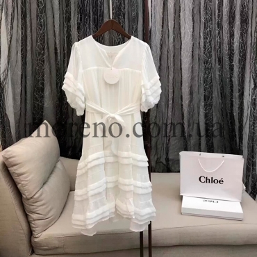 Платье Chloe белое фото 2