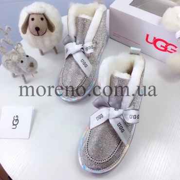 Сапожки Ugg короткие со стразами фото 3